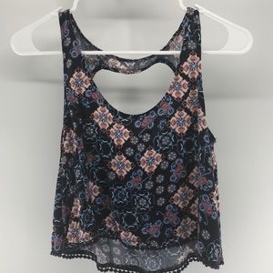 Mudd cropped tank top size s